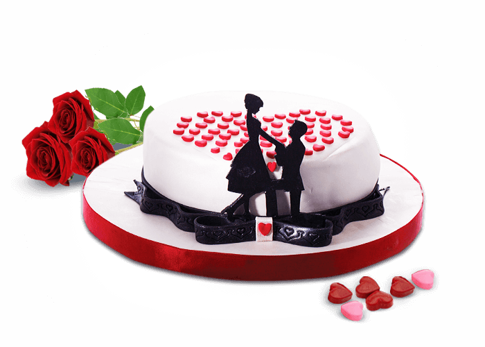 Cake - Previousnext - Valentine Cakes Png (700x500), Png Download