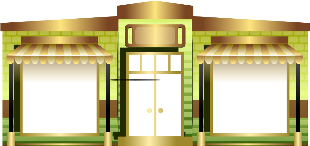 Shop Front Vector Png (999x732), Png Download