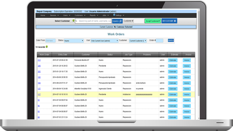 Repair Service Management Software (800x750), Png Download