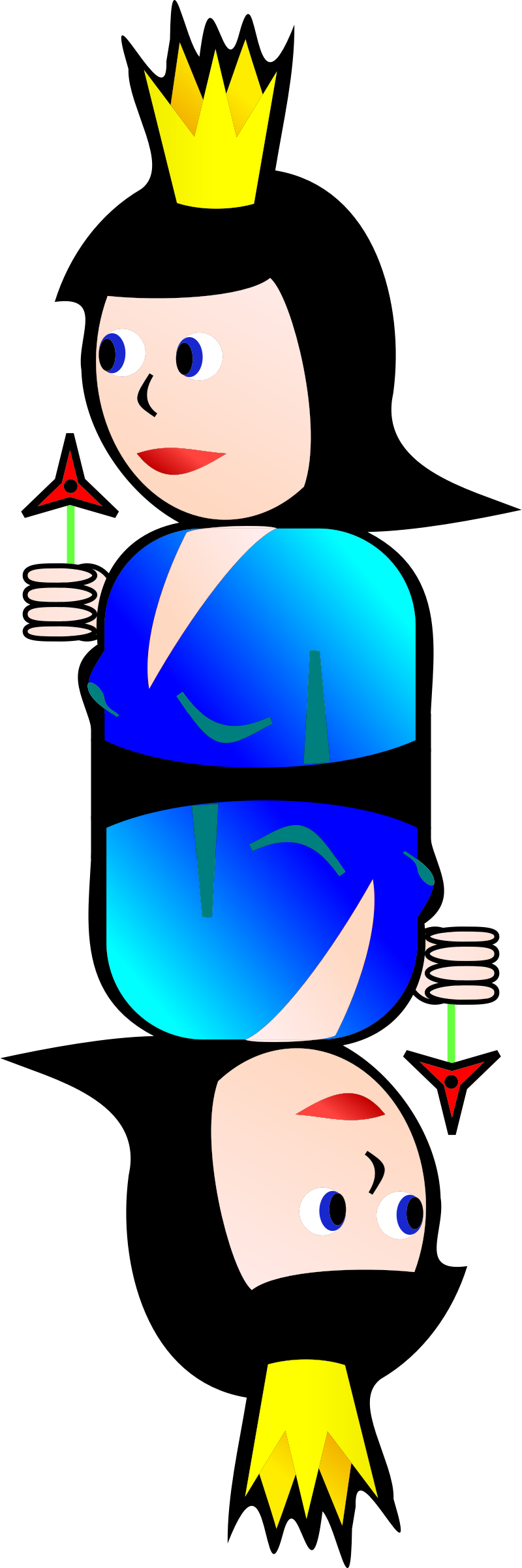 Double Big Image Png - Queen Clip Art (800x2400), Png Download