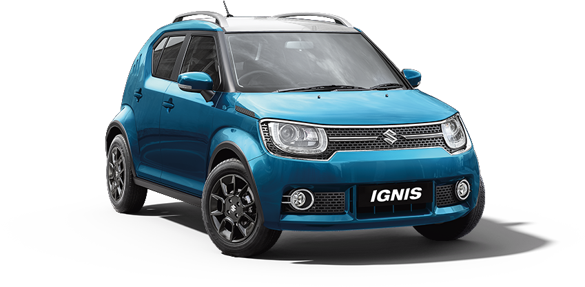 Ignis Car In Tinsel Blue W-arctic White Color (1090x536), Png Download