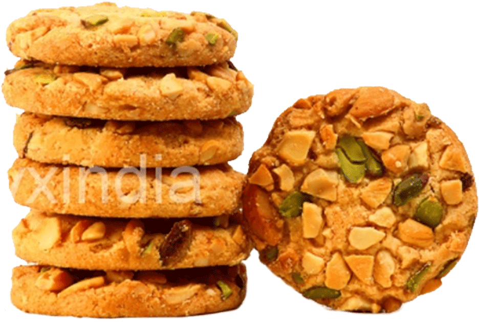 15576-d - Dry Fruits Cookies (1000x1077), Png Download