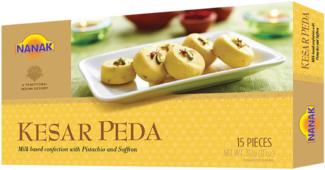 Nanak Mithai Kesar Peda 15 Pcs - Nanak Kesar Peda (800x835), Png Download