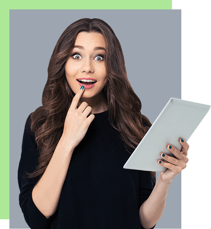 About Us - Girl (675x731), Png Download