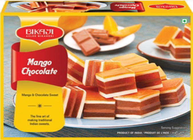 Mango Chocolate - Haldiram Aam Papad Barfi (730x545), Png Download