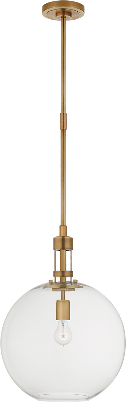 Gable Large Globe Pendant In Hand-rubbed Antique Brass - Visual Comfort Corporation Of America (1440x1440), Png Download