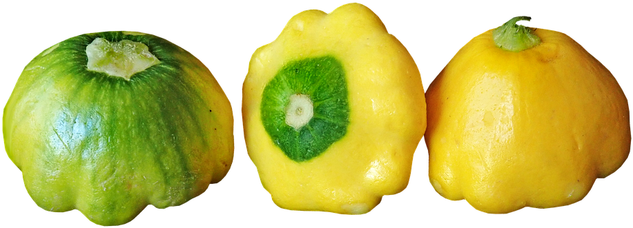 Vegetable, Button Squash, Cooking, Garden, Nature - Pattypan Squash (960x363), Png Download