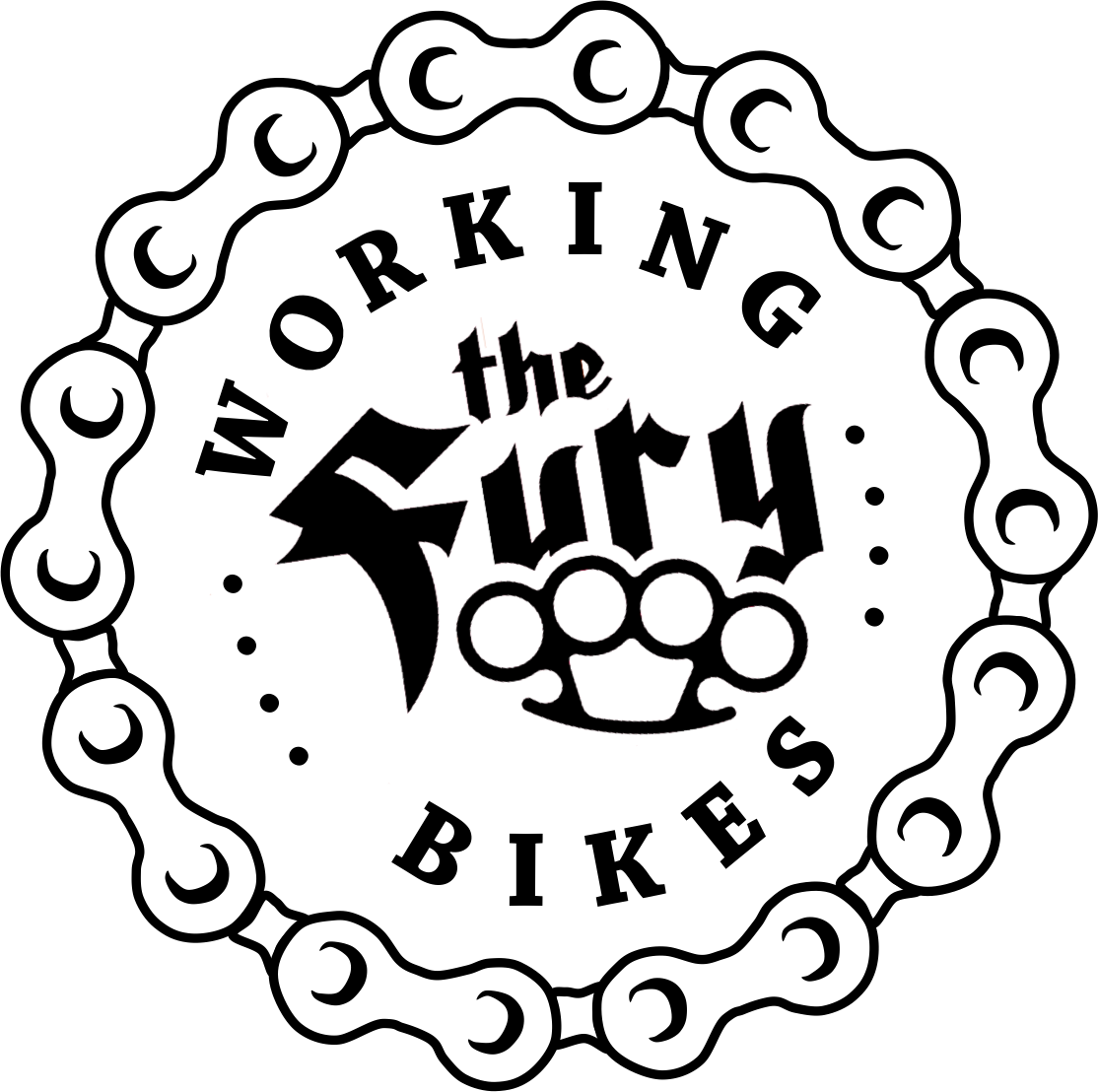 Working Bike Fury Logo - Circle (1114x1108), Png Download