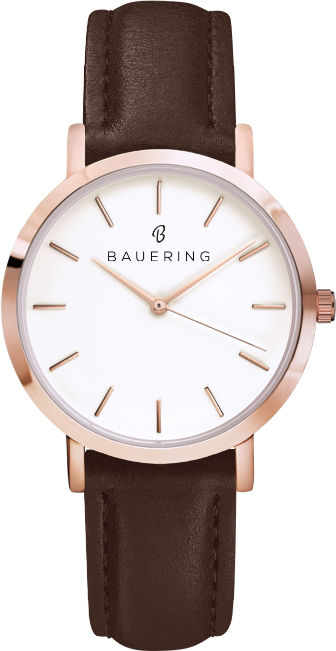 Classic Rosegold Women's Watch With Classic Dial And - Klocka Lambretta (1207x1509), Png Download