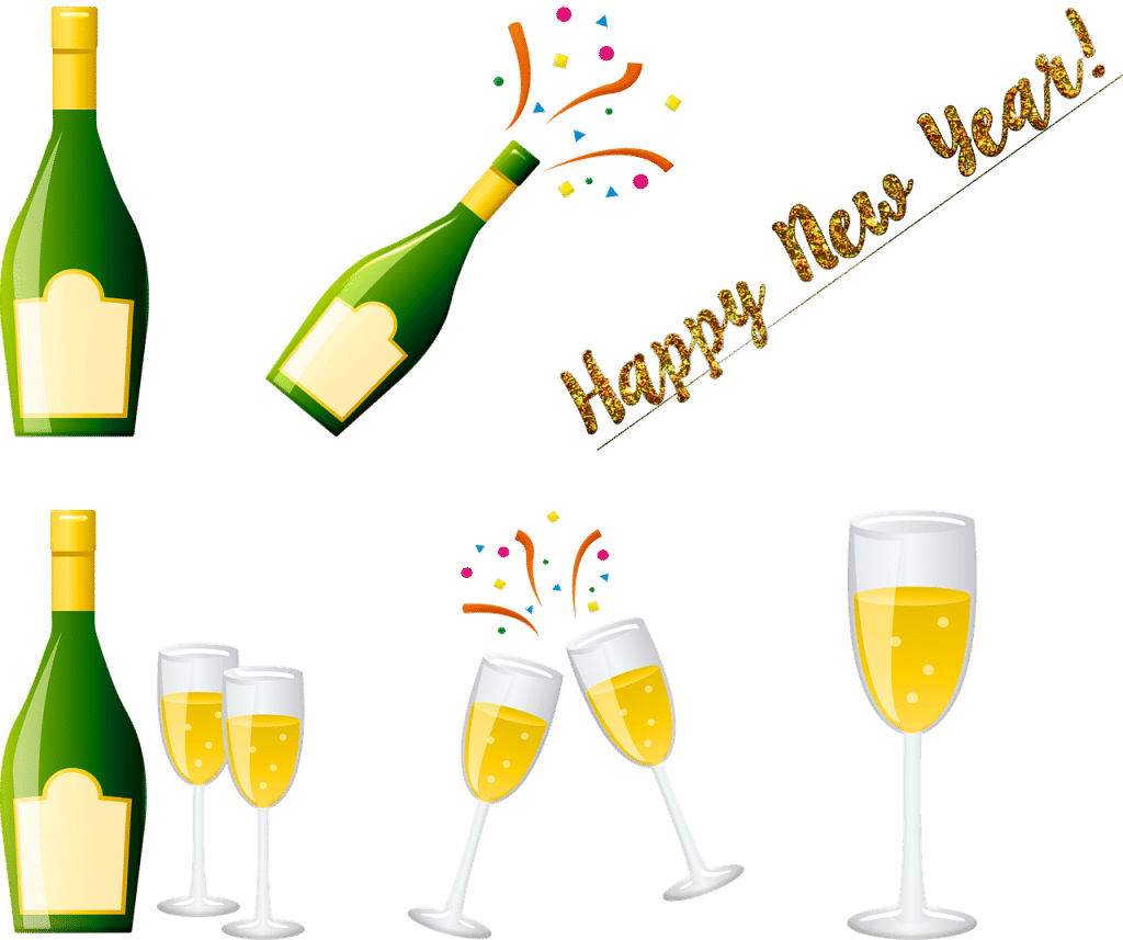 New Year Wishes - Happy New Year 2019 Stickers (1024x857), Png Download