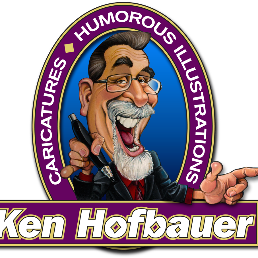 Caricatures By Ken Hofbauer - Poster (907x906), Png Download