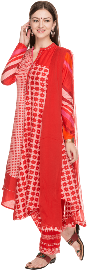 Womens Cotton Palazzo Suit - Silk (640x960), Png Download