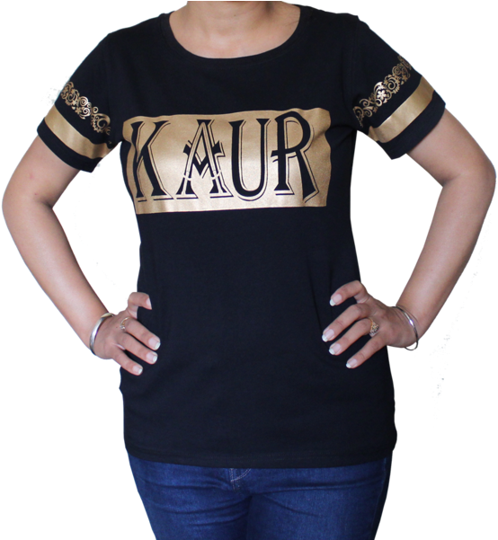 Singh & Kaur Punjabi Tshirt Combo - Write Sardarni In T Shirt (600x600), Png Download