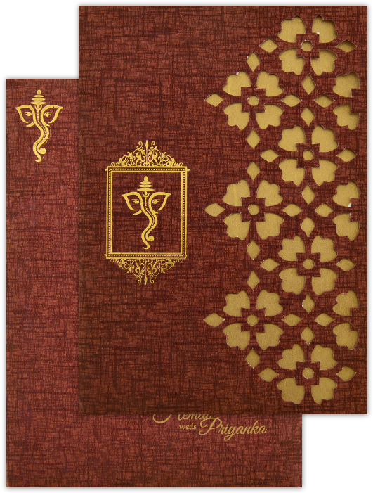 Hindu Wedding Cards - Motif (700x700), Png Download