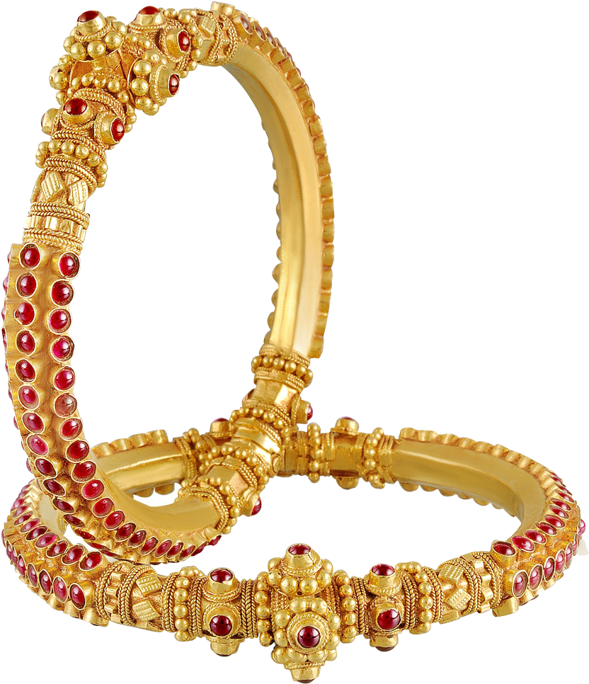 Gold Jewellery Bangles Png (1000x1000), Png Download