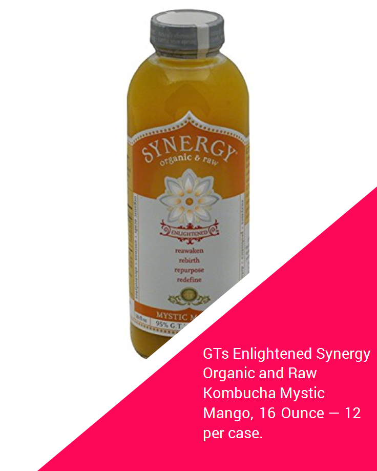Gts Enlightened Synergy Organic And Raw Kombucha Mystic - Glass Bottle (735x1100), Png Download