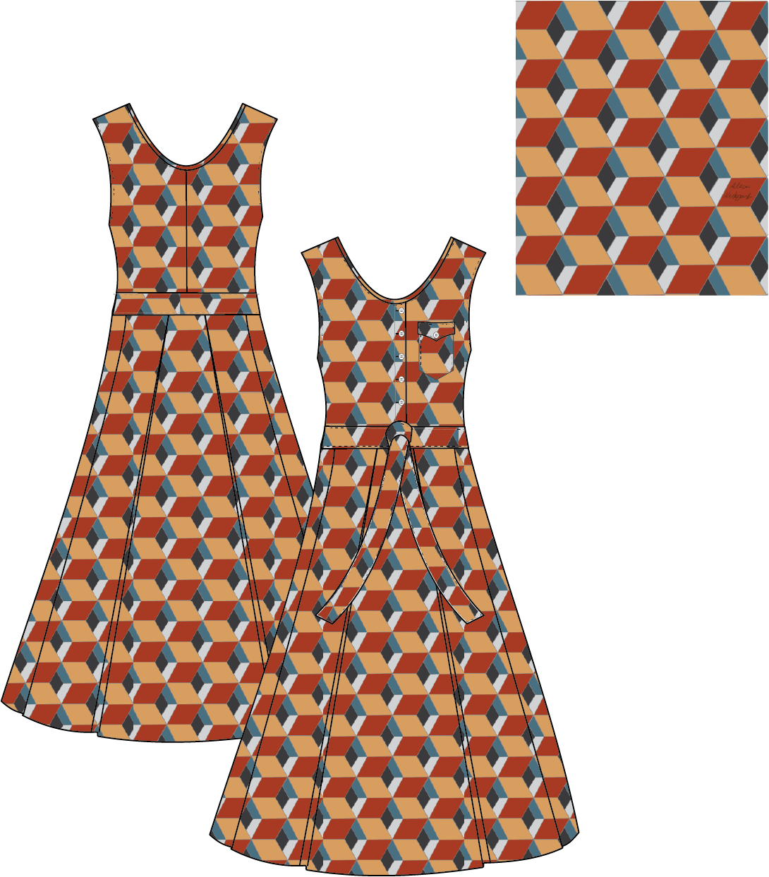 Women's And Girl'd Dresses Flats Created On Adobe Illustrator, - Monica Lewinsky Handbag Ebay (1090x1243), Png Download