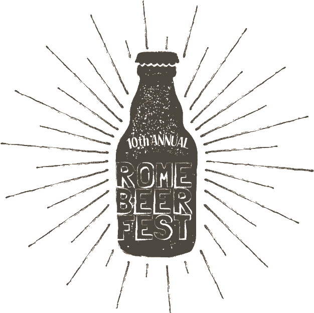 Rome Beer Fest - Glass Bottle (636x713), Png Download