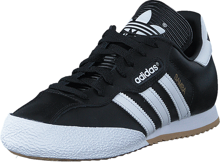 Adidas Originals Samba Super Black/running White Ftw - Mens Adidas Samba Trainers (705x521), Png Download