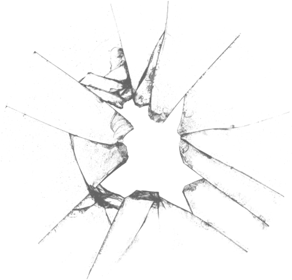 Grey Tumblr Png Editpng - Broken Glass Pic Png (1024x1018), Png Download