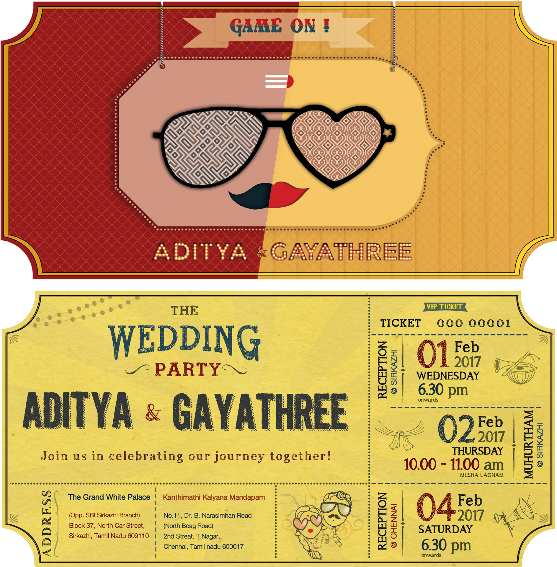 Creative Tamil Wedding Invitation (1920x1986), Png Download