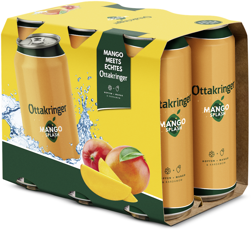 6er-packung Ottakringer Mango Splash - Juicebox (1772x1181), Png Download
