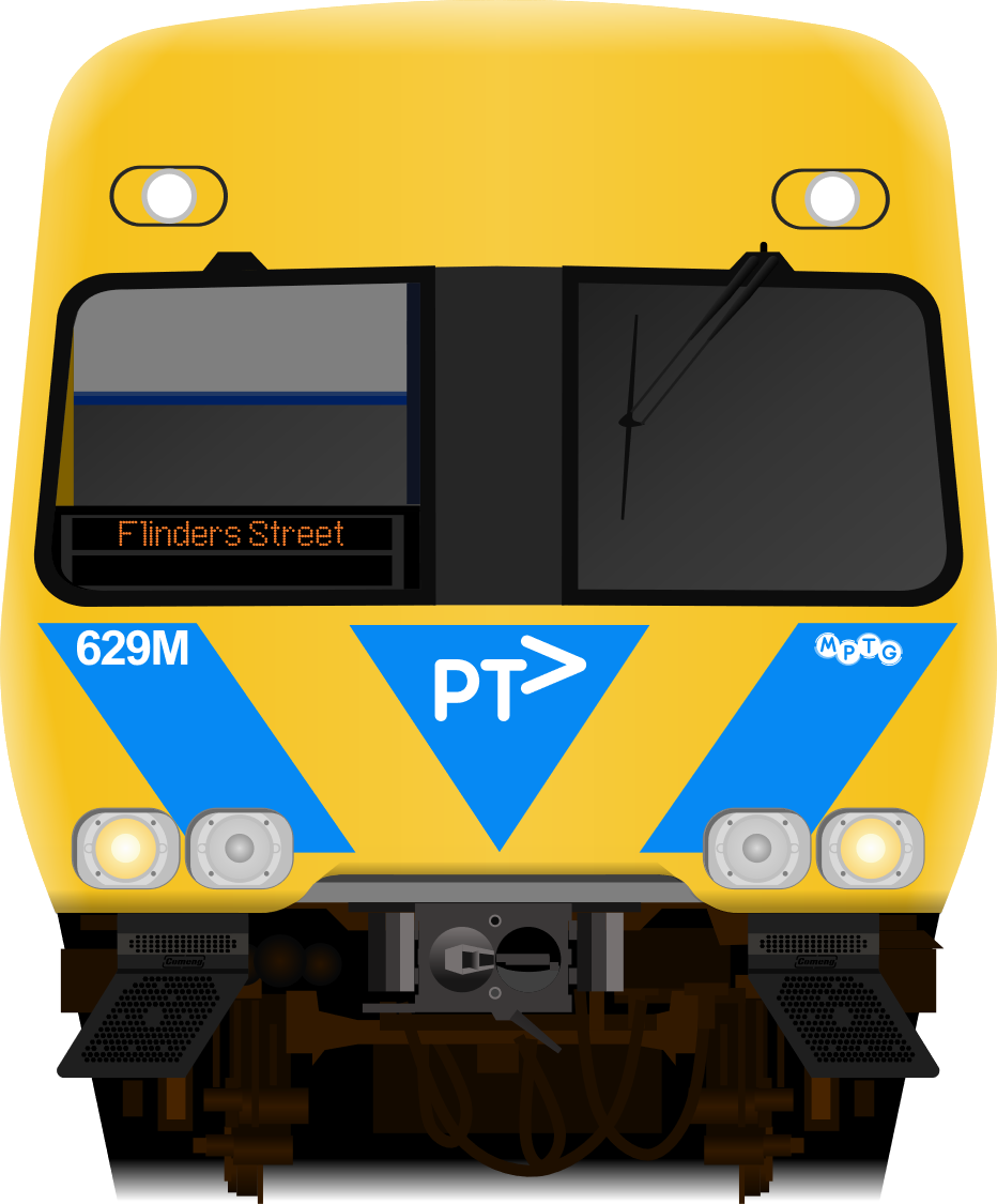 Melbourne Public Transport Gallery (932x1125), Png Download