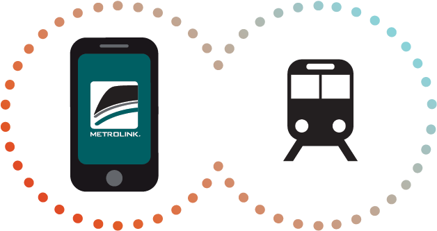 The Metrolink App Connects With Metro Rail - Train (680x680), Png Download