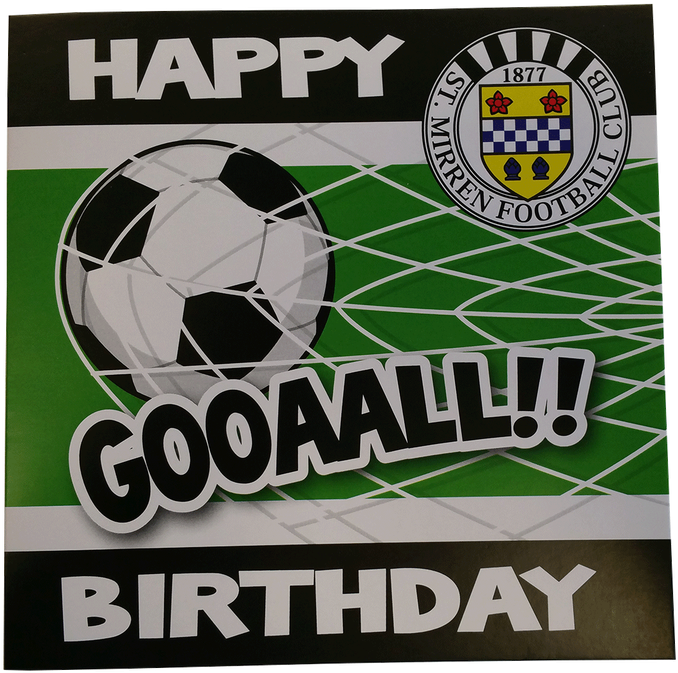 Happy Birthday Card - St Mirren Badge (1280x720), Png Download