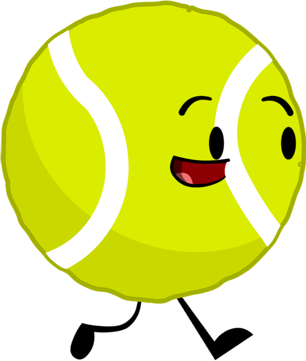 Tennis Ball Pose (609x717), Png Download