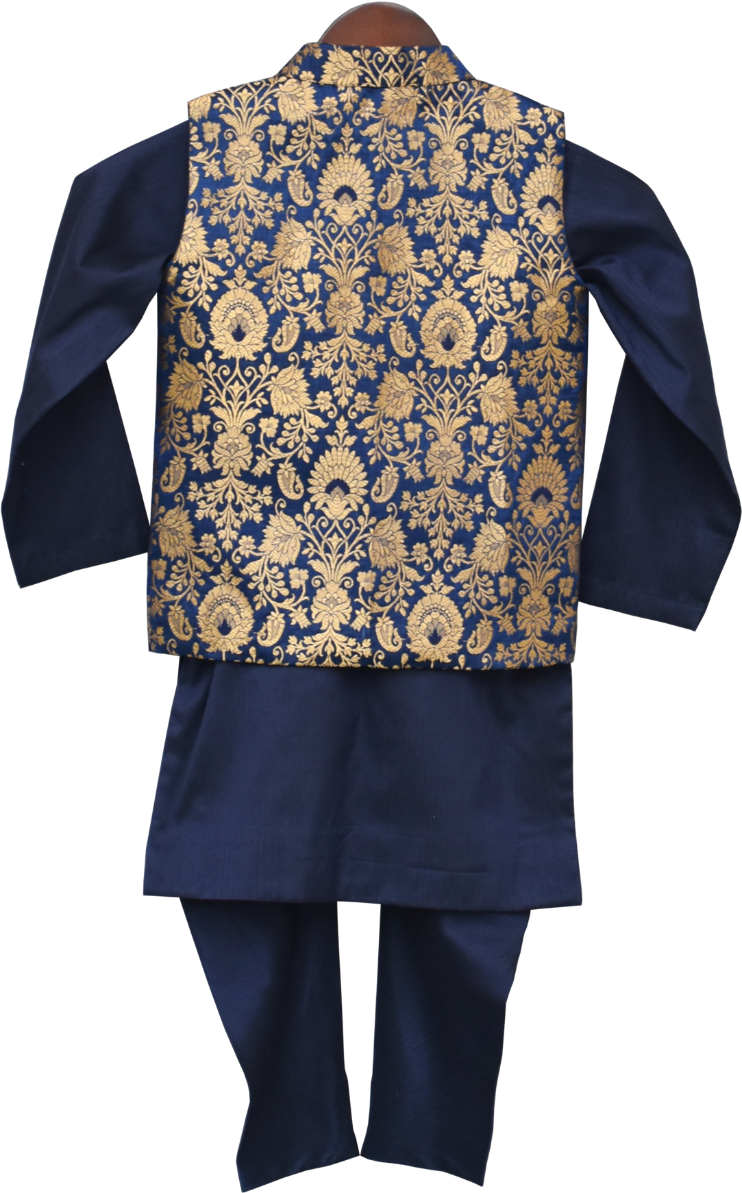 Load Image Into Gallery Viewer, Boys Blue Brocade Nehru - Silk (1608x2048), Png Download