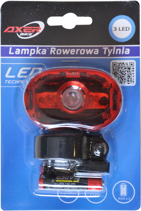 Rear Bicycle Light Axer Bike - Model Car (572x768), Png Download