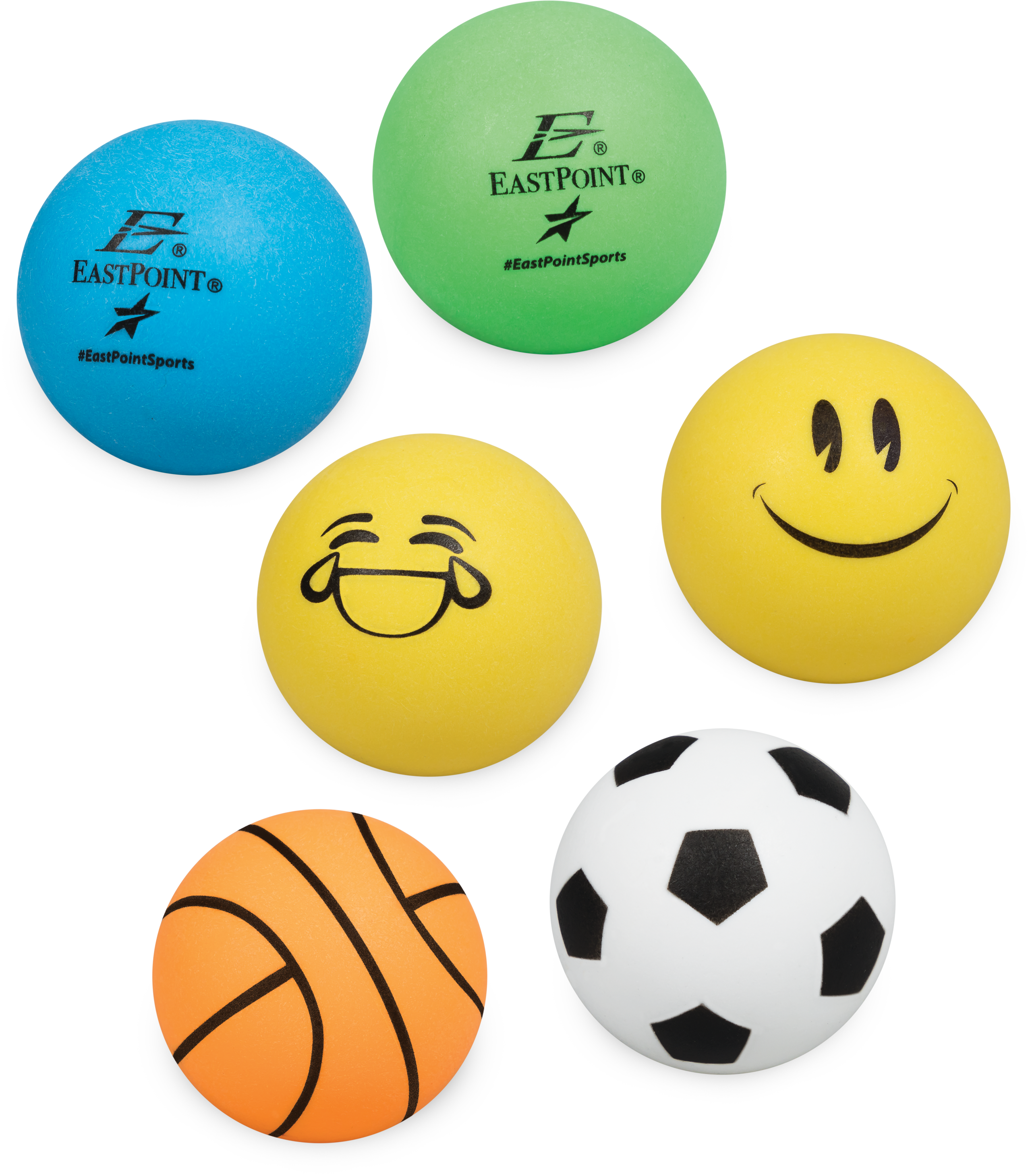 40mm Table Tennis Sport Balls - Smiley (3000x3000), Png Download