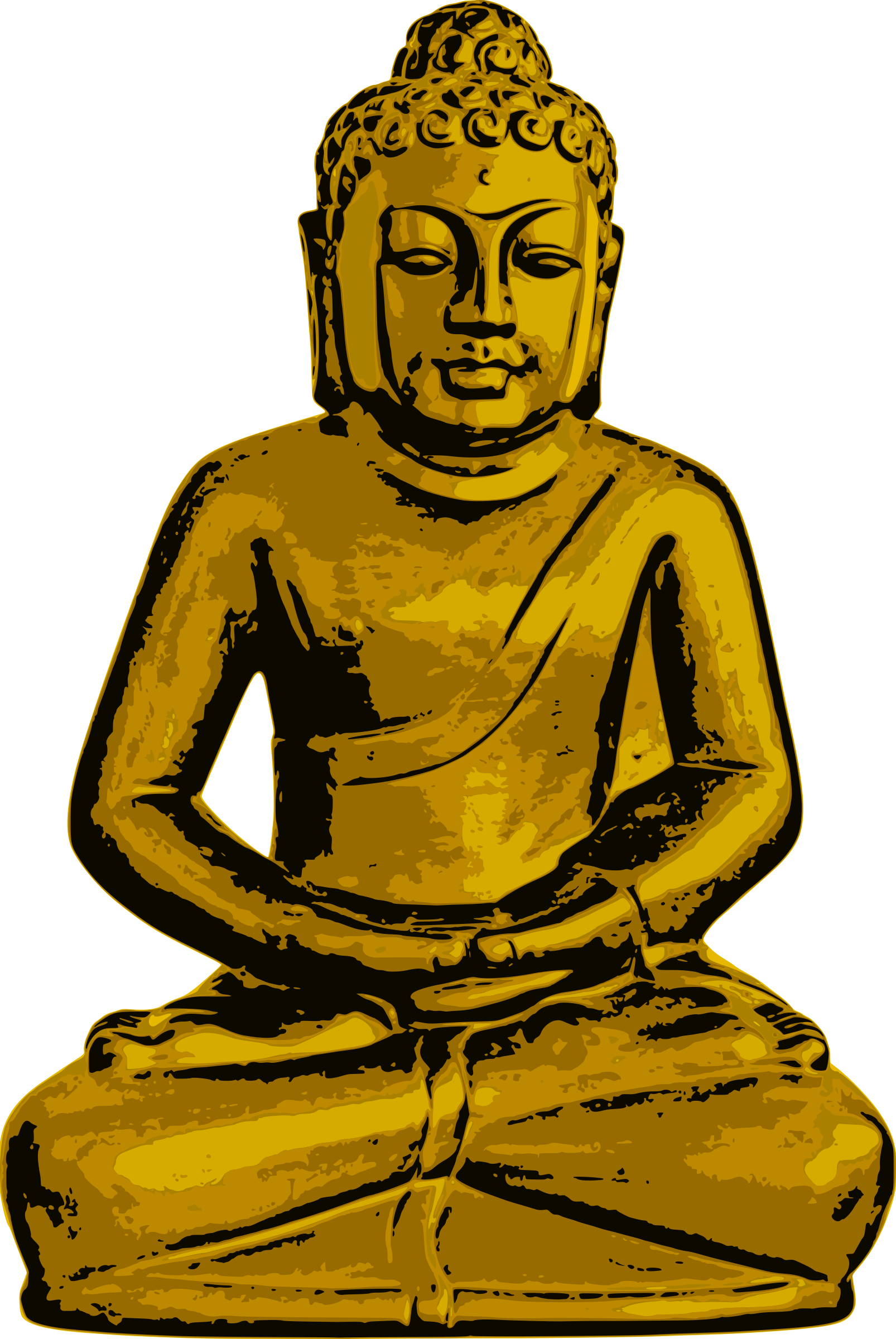 Golden Icons Png Free And Downloads - Buddhism Clipart Transparent Background (1606x2400), Png Download