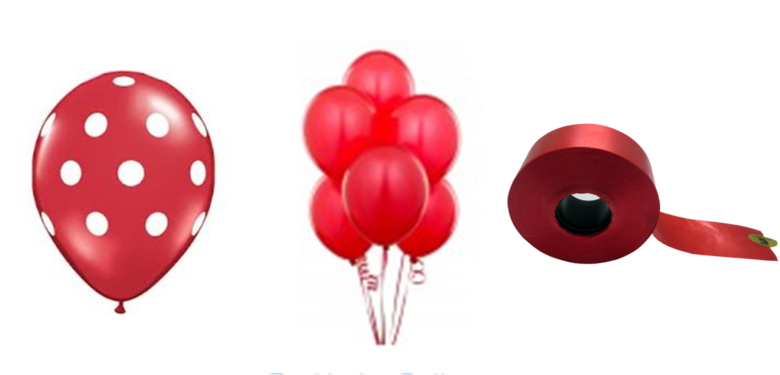 Polka Dot Balloons (1119x539), Png Download