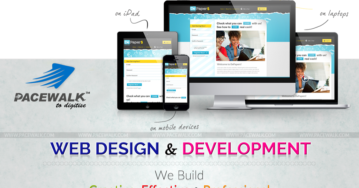 Website Design & Development Bathinda - Design (1200x630), Png Download