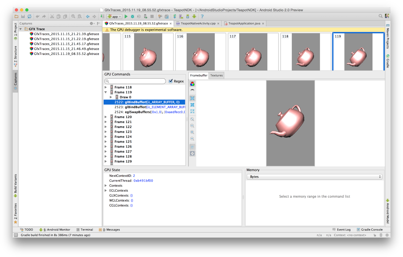 Download Gpu Debugger Preview Android Studio Gpu Debugging Tools PNG
