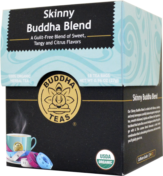 Buddha Tea Organic Skinny Blend Tea 18 Bag - Buddha Teas Tea (650x650), Png Download