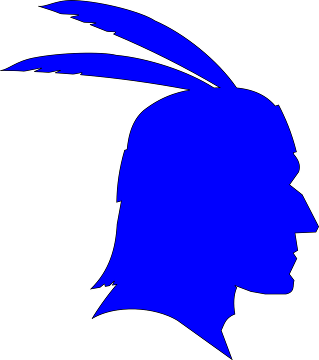 Indian Clipart Transparent - Native American Head Silhouette (638x720), Png Download
