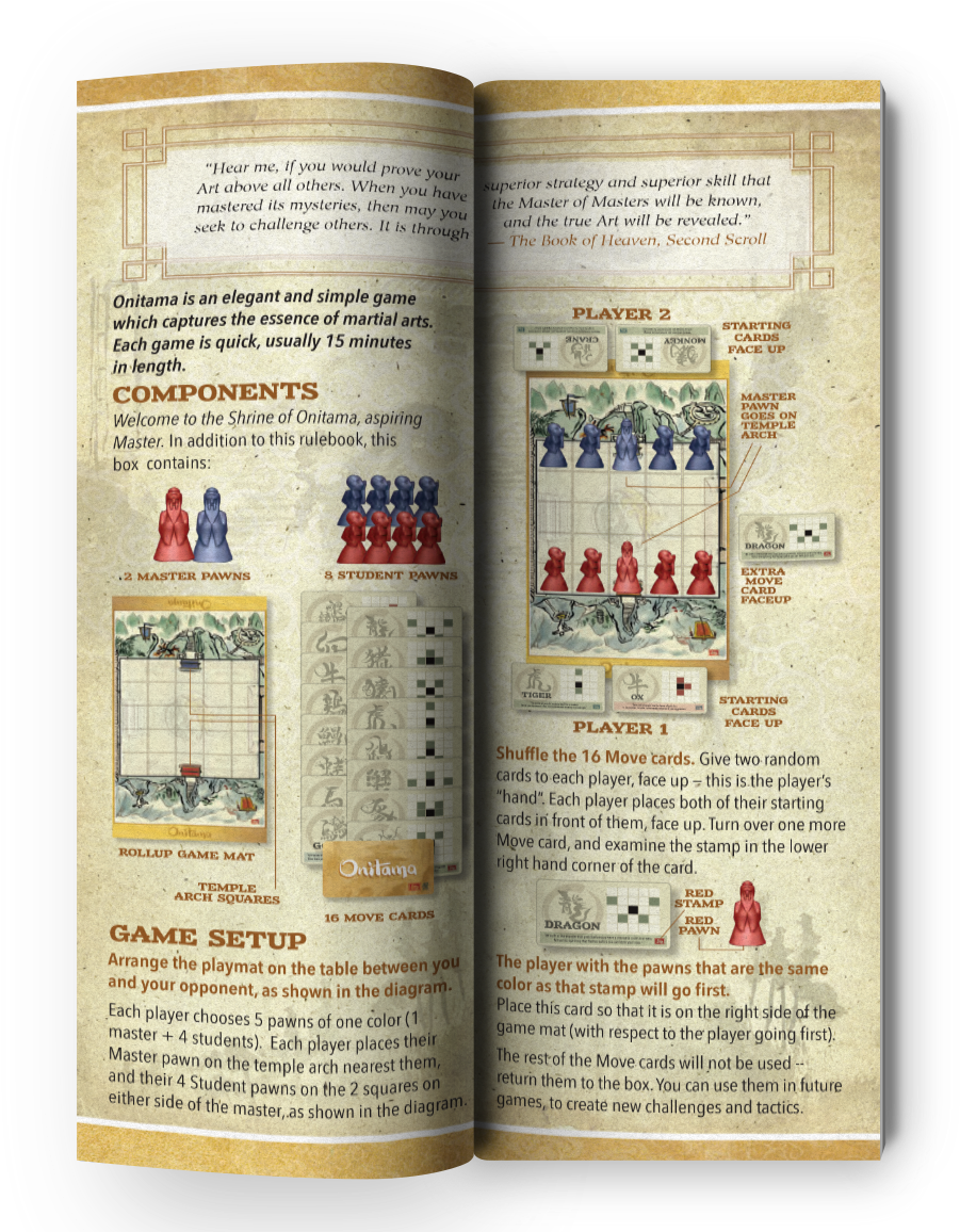 Onitama-rules - Document (947x1155), Png Download