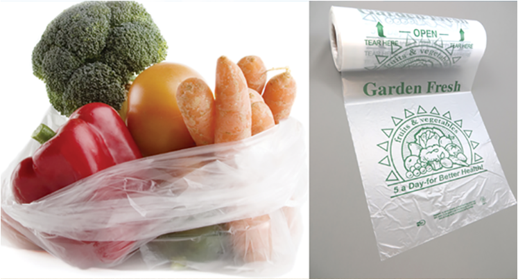 Hdpe/ldpe Produce Bags - Bag (1404x446), Png Download