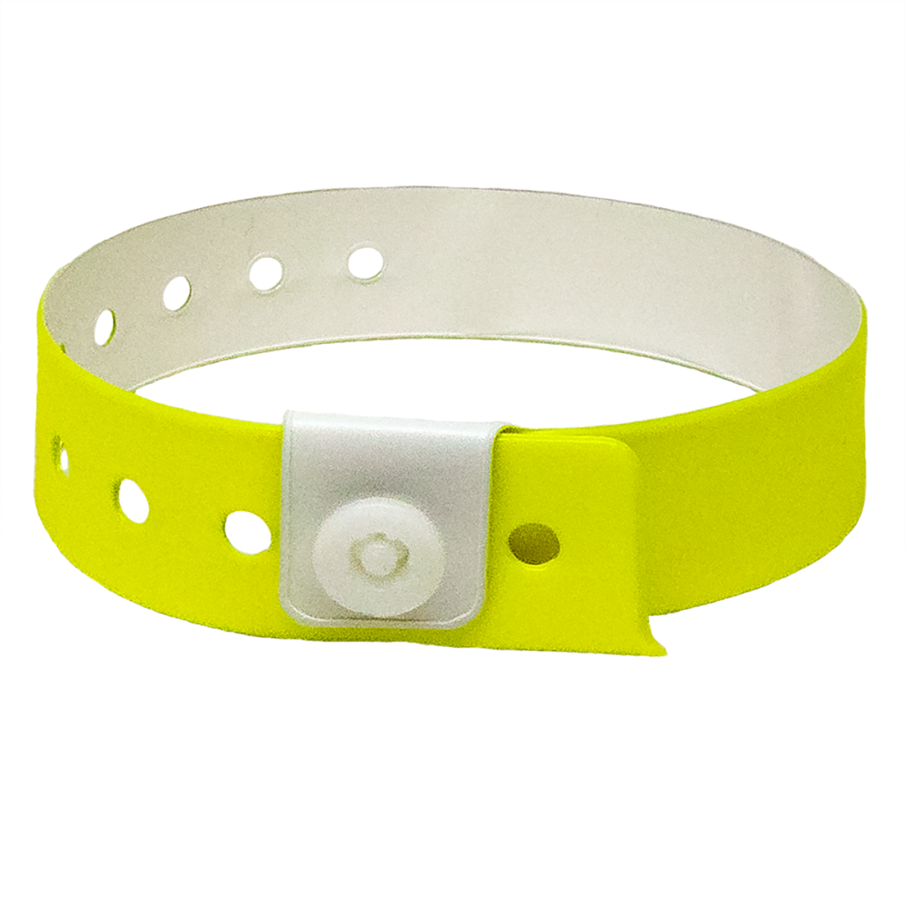 500 Solid Yellow Vinyl Wristbands - Belt (1000x1000), Png Download