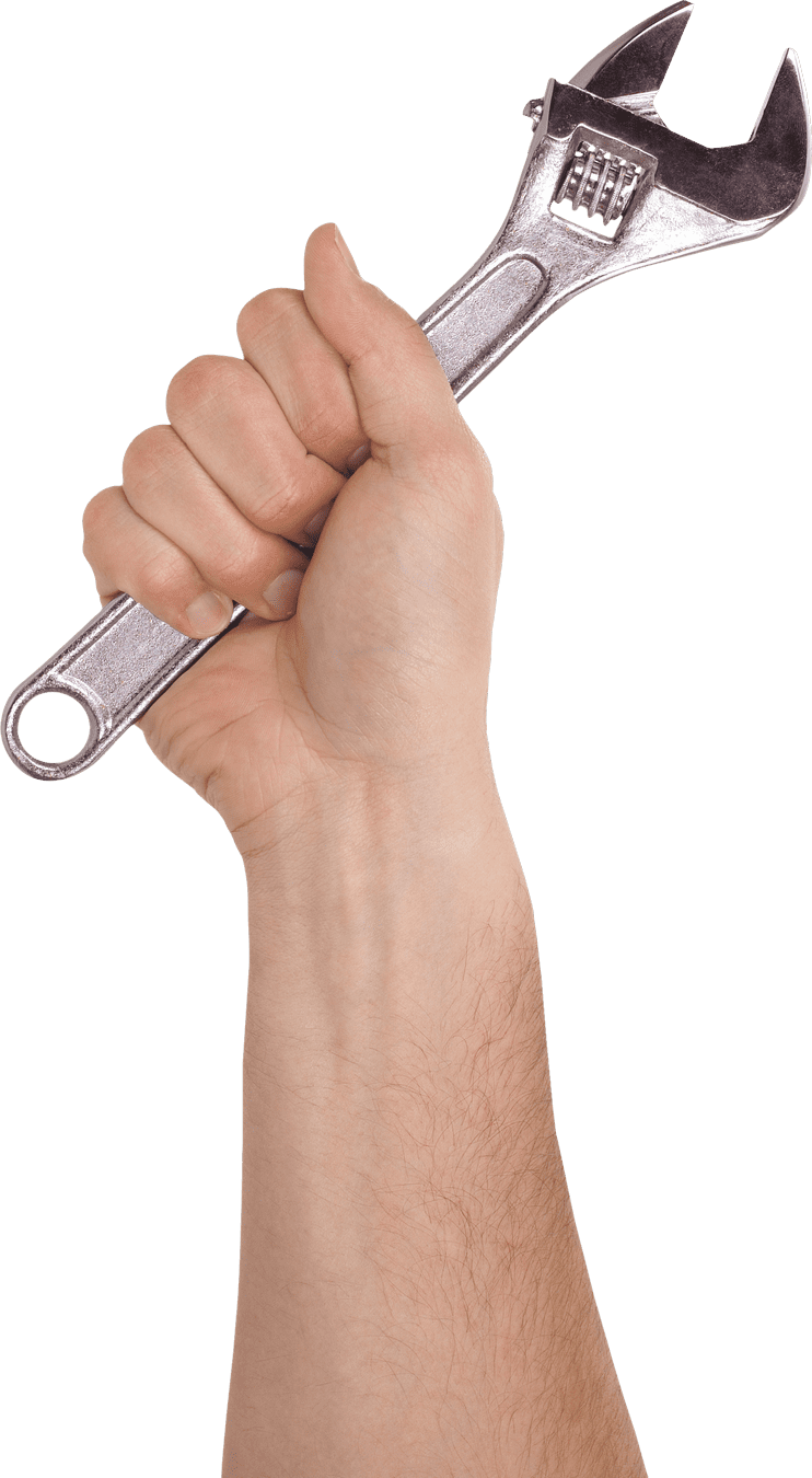 This Png File Is About Wrench , Spanners , Wrenches - Wrench Hand Png (742x1350), Png Download