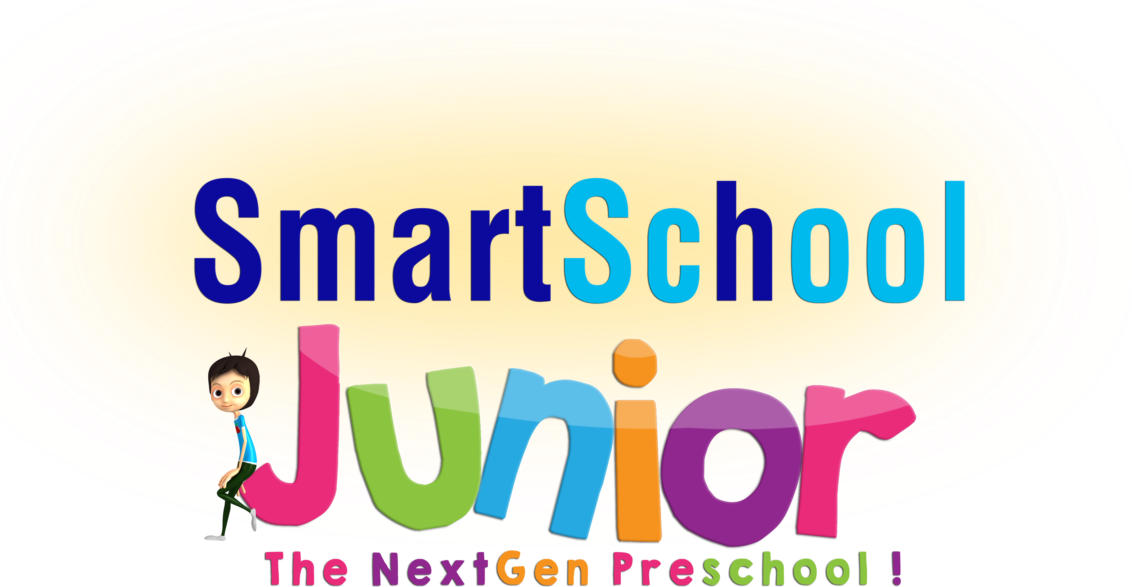 India's First 100% Digital Pre School - Junior Smart School Logo (3650x2196), Png Download