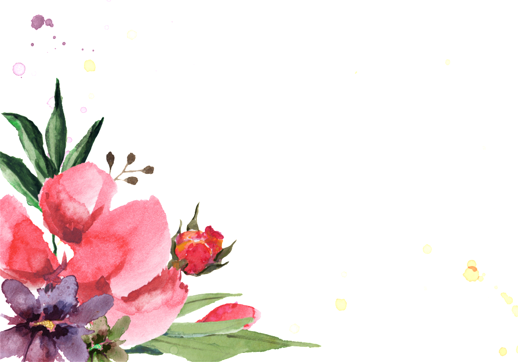 Happy Flower Transparent Decorative - Flower Border (1024x716), Png Download