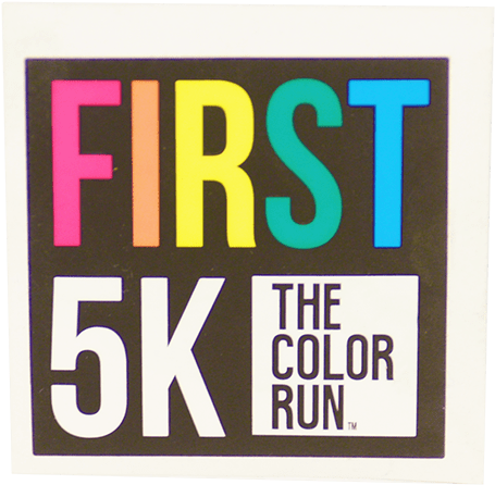 First Haircut Stickers - Color Run (800x800), Png Download