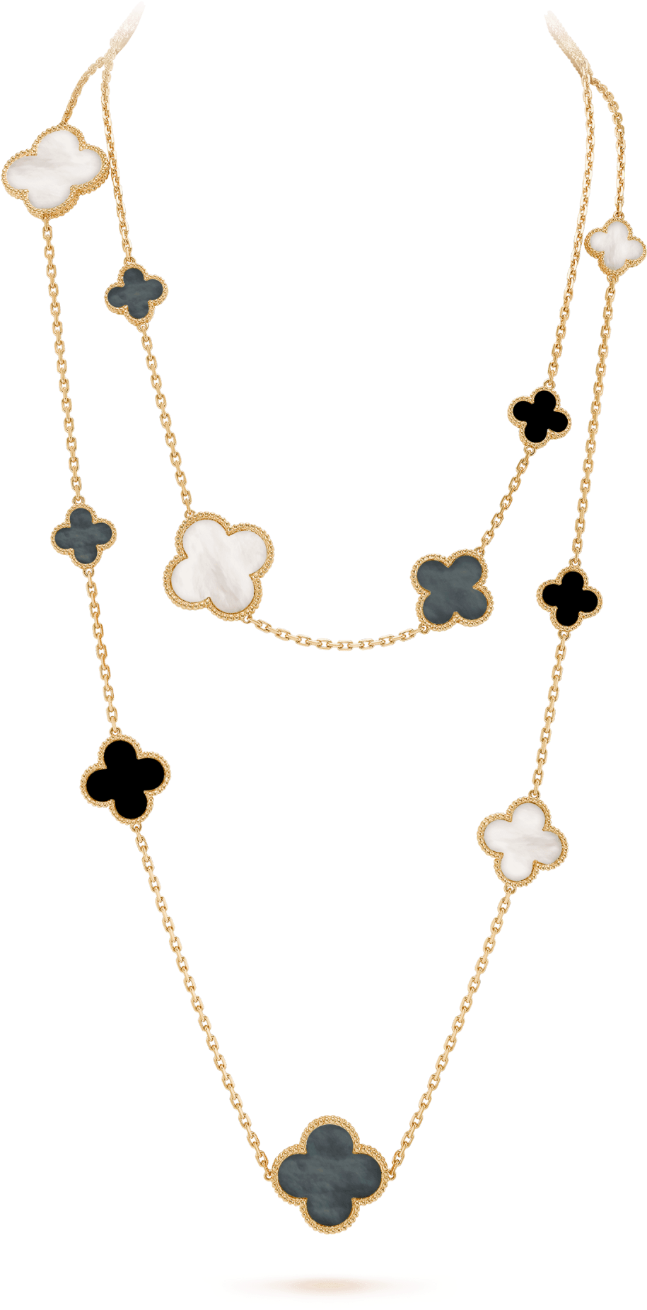 Magic Alhambra Long Necklace, 16 Motifs, - Van Cleef & Arpels (2000x2000), Png Download