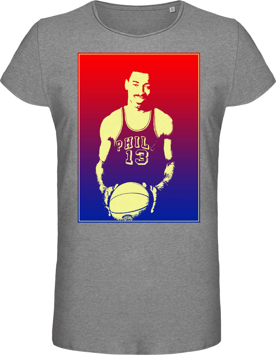 T-shirt Homme - Wilt Chamberlain - Basketball Player - Basketball Player (919x1180), Png Download
