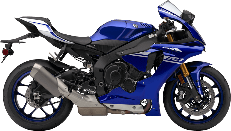 2017 Yzf R1 Blue Right - 2018 Yamaha R1 Black (775x438), Png Download