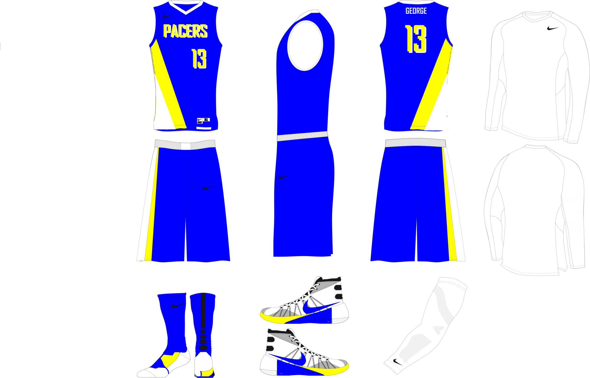 595533288ff1a Pacersrebrandaway - Illustration (2000x1281), Png Download